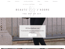 Tablet Screenshot of beautejadore.com